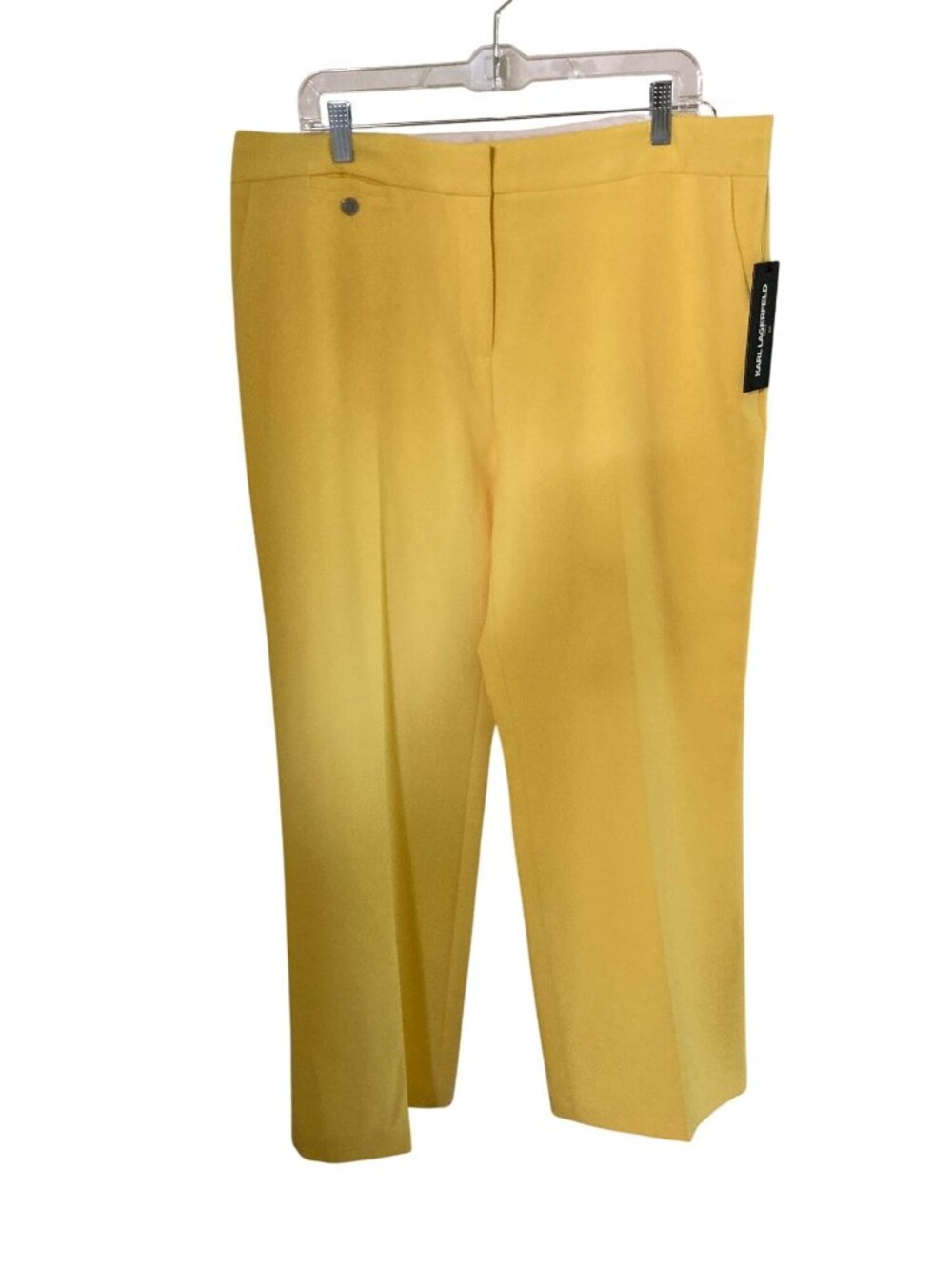 Karl Lagerfeld Women's Dress Pants Yellow Sz 16  NWT
